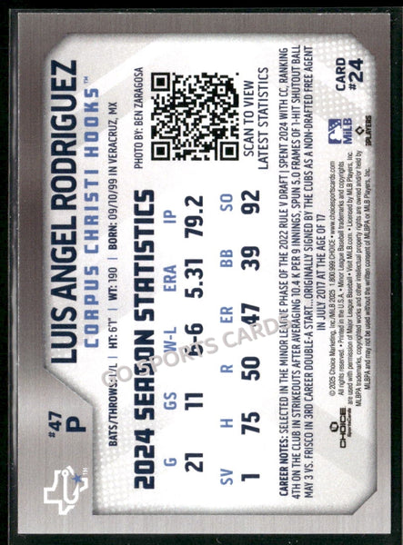 2025 Corpus Christi Hooks Luis Angel Rodriguez