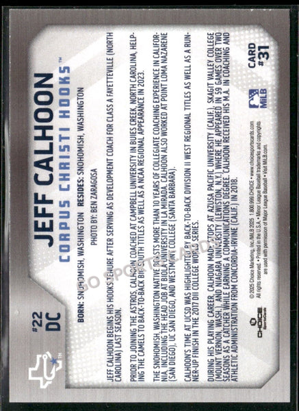 2025 Corpus Christi Hooks Jeff Calhoon
