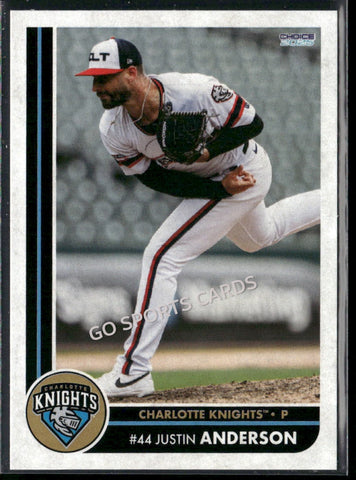 2025 Charlotte Knights Justin Anderson