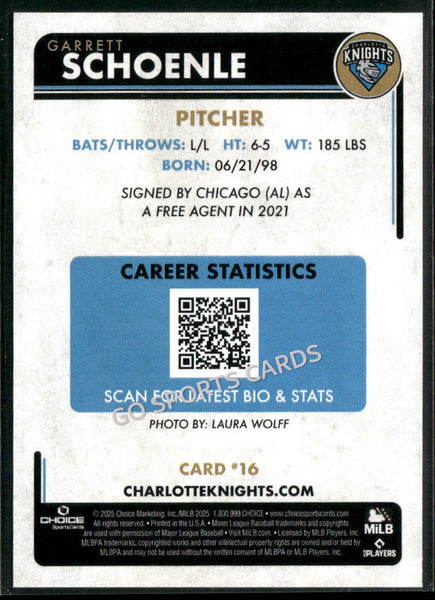 2025 Charlotte Knights Garrett Schoenle
