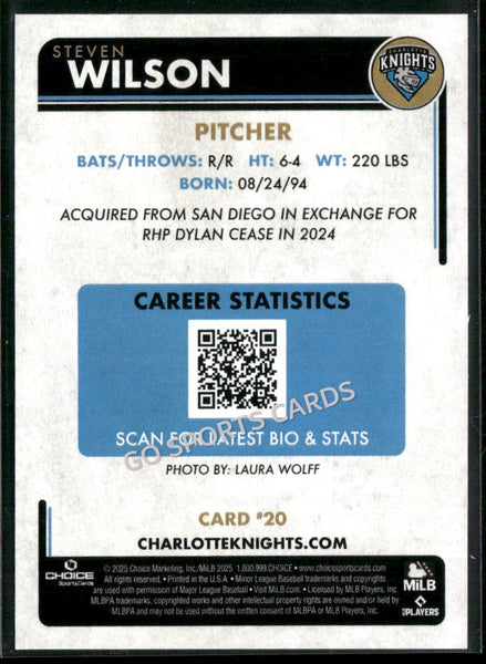 2025 Charlotte Knights Steven Wilson
