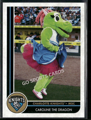 2025 Charlotte Knights Caroline The Dragon Mascot