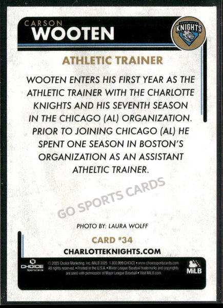 2025 Charlotte Knights Carson Wooten