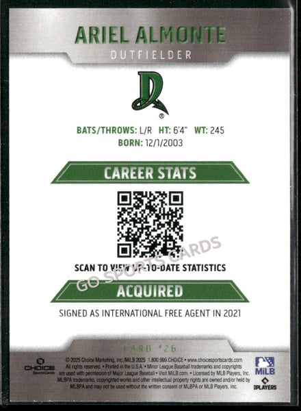 2025 Dayton Dragons Ariel Almonte