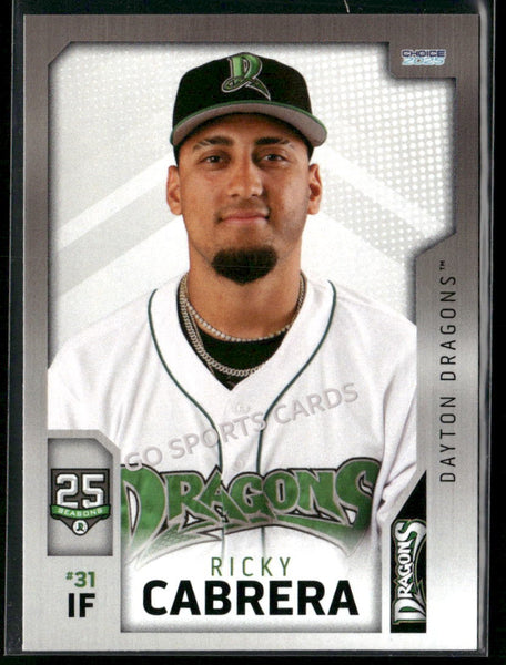 2025 Dayton Dragons Ricky Cabrera