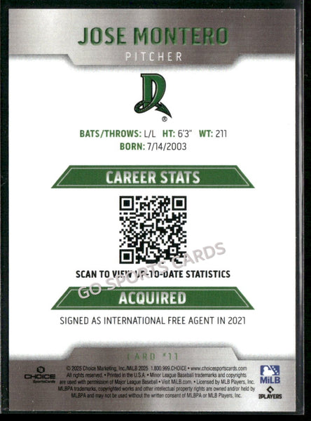 2025 Dayton Dragons Jose Montero