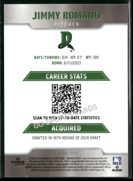 2025 Dayton Dragons Jimmy Romano