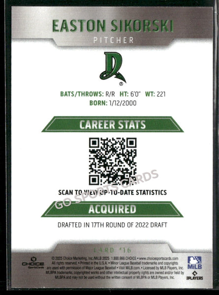 2025 Dayton Dragons Easton Sikorski