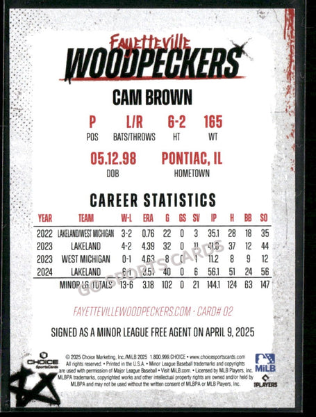 2025 Fayetteville Woodpeckers Cam Brown