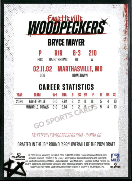 2025 Fayetteville Woodpeckers Bryce Mayer