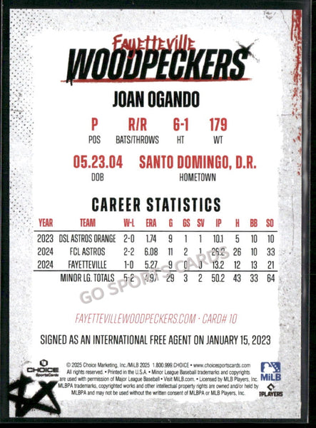 2025 Fayetteville Woodpeckers Joan Ogando