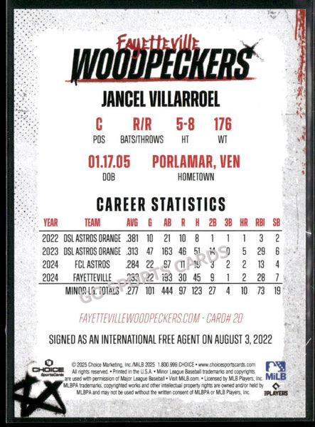 2025 Fayetteville Woodpeckers Jancel Villarroel