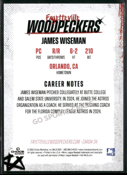 2025 Fayetteville Woodpeckers James Wiseman