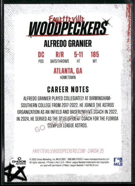 2025 Fayetteville Woodpeckers Alfredo Granier