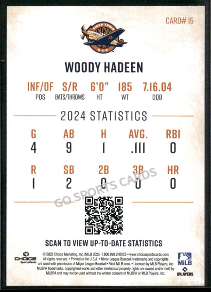 2025 Lakeland Flying Tigers Woody Hadeen
