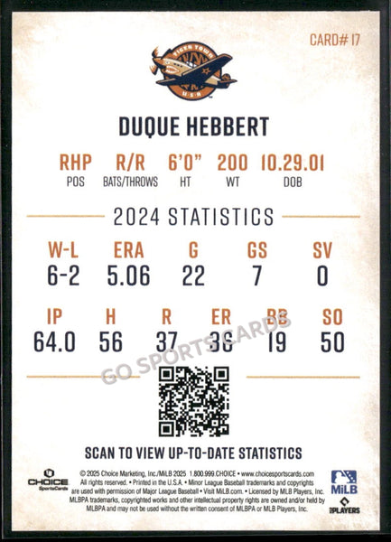 2025 Lakeland Flying Tigers Duque Hebbert
