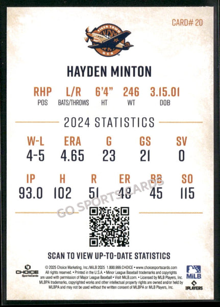 2025 Lakeland Flying Tigers Hayden Minton