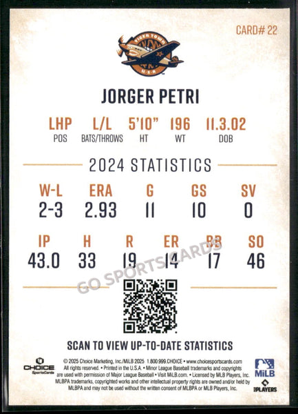 2025 Lakeland Flying Tigers Jorger Petri
