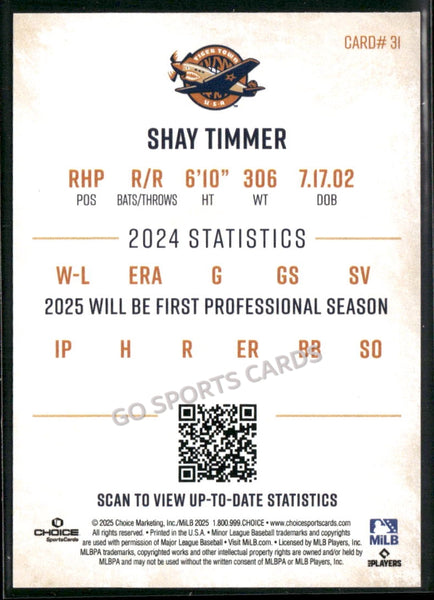 2025 Lakeland Flying Tigers Shay Timmer
