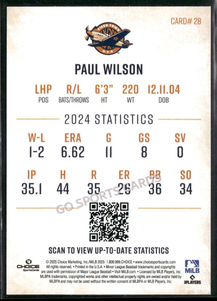 2025 Lakeland Flying Tigers Paul Wilson