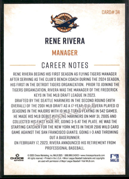 2025 Lakeland Flying Tigers Rene Rivera