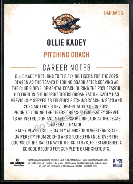 2025 Lakeland Flying Tigers Ollie Kadey