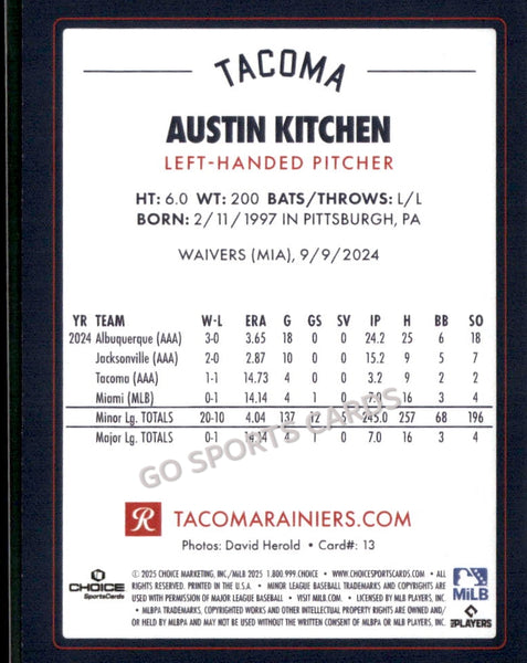 2025 Tacoma Rainiers Austin Kitchen