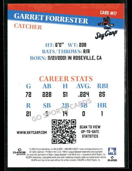 2025 Beloit Sky Carp Garret Forrester