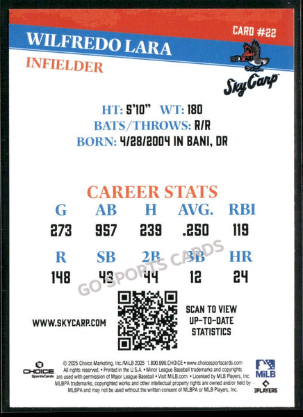 2025 Beloit Sky Carp Wilfredo Lara