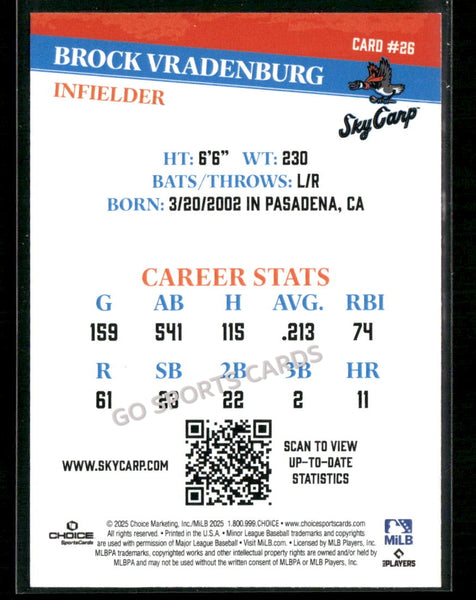 2025 Beloit Sky Carp Brock Vradenburg