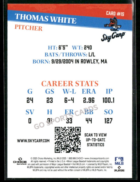 2025 Beloit Sky Carp Thomas White