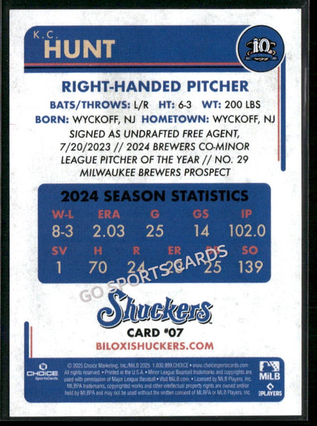 2025 Biloxi Shuckers KC Hunt