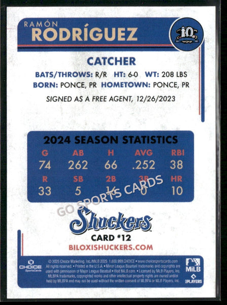 2025 Biloxi Shuckers Ramon Rodriguez