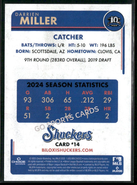 2025 Biloxi Shuckers Darrien Miller