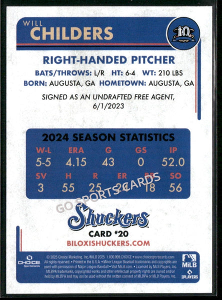 2025 Biloxi Shuckers Will Childers