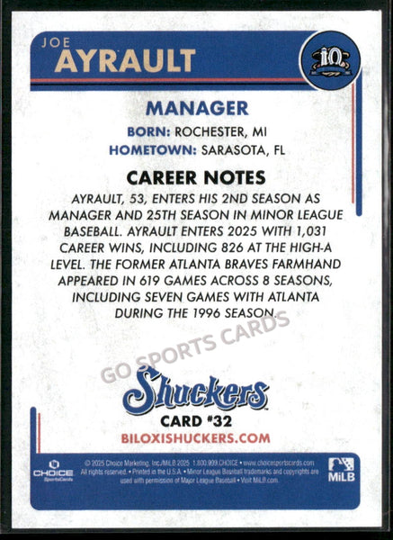 2025 Biloxi Shuckers Joe Ayrault