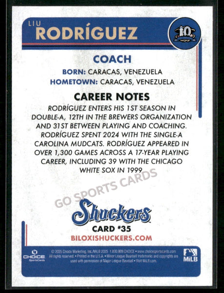 2025 Biloxi Shuckers Liu Rodriguez