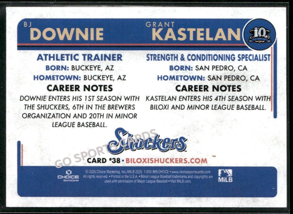 2025 Biloxi Shuckers BJ Downie Grant Kastelan