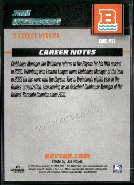 2025 Chesapeake Baysox Jon Weinberg