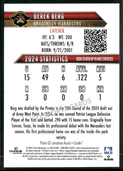 2025 Bradenton Marauders Derek Berg