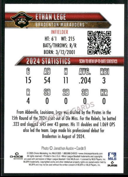 2025 Bradenton Marauders Ethan Lege