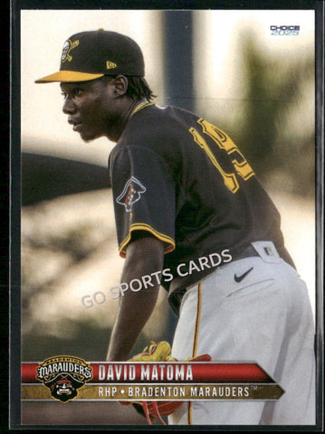 2025 Bradenton Marauders David Matoma