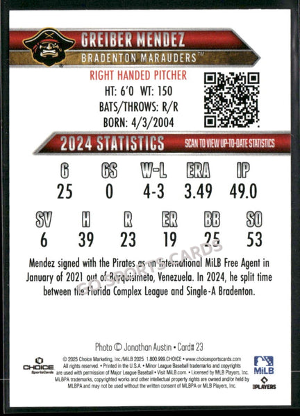 2025 Bradenton Marauders Greiber Mendez