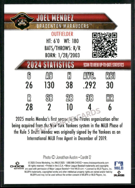 2025 Bradenton Marauders Joel Mendez