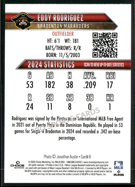 2025 Bradenton Marauders Eddy Rodriguez