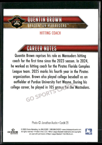 2025 Bradenton Marauders Quentin Brown