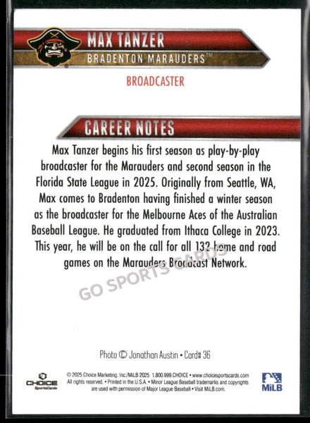 2025 Bradenton Marauders Max Tanzer