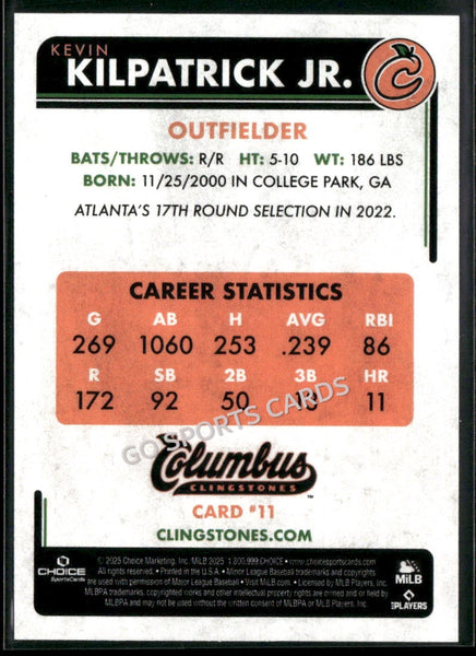 2025 Columbus Clingstones Kevin Kilpatrick Jr