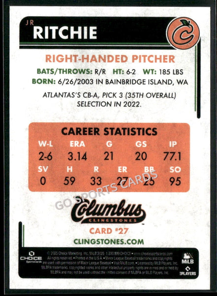 2025 Columbus Clingstones JR Ritchie