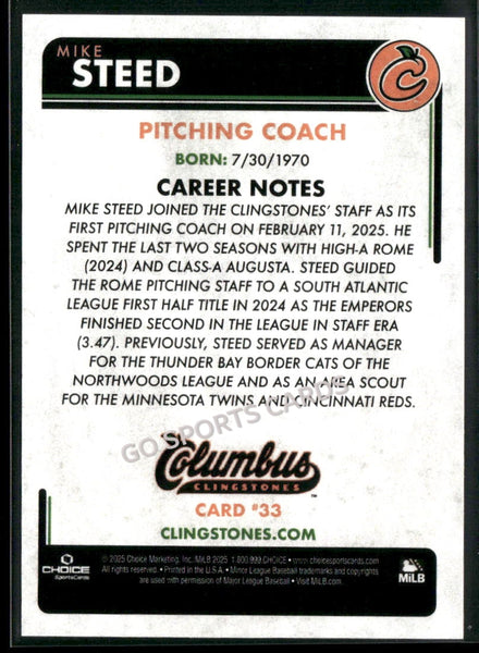 2025 Columbus Clingstones Mike Steed